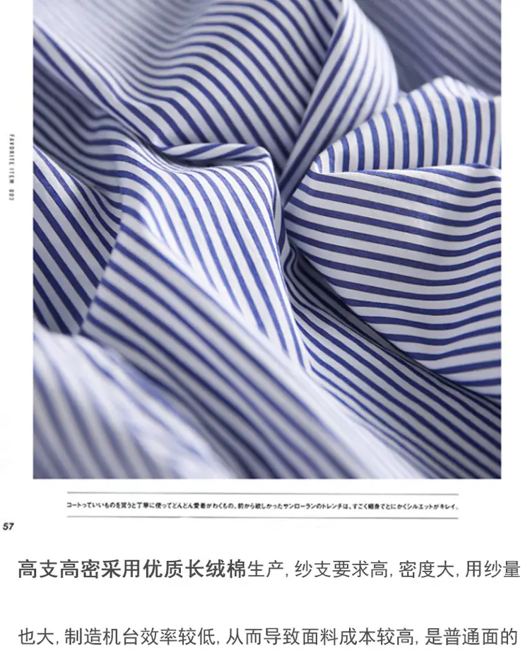Women V Neck Striped Shirt Blue White Lantern Sleeve 2025 — feature 10