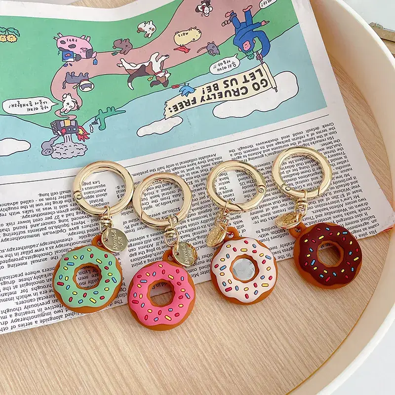 Donut Shape Anti-Lost Keychain with Silicone Cover - Image 6