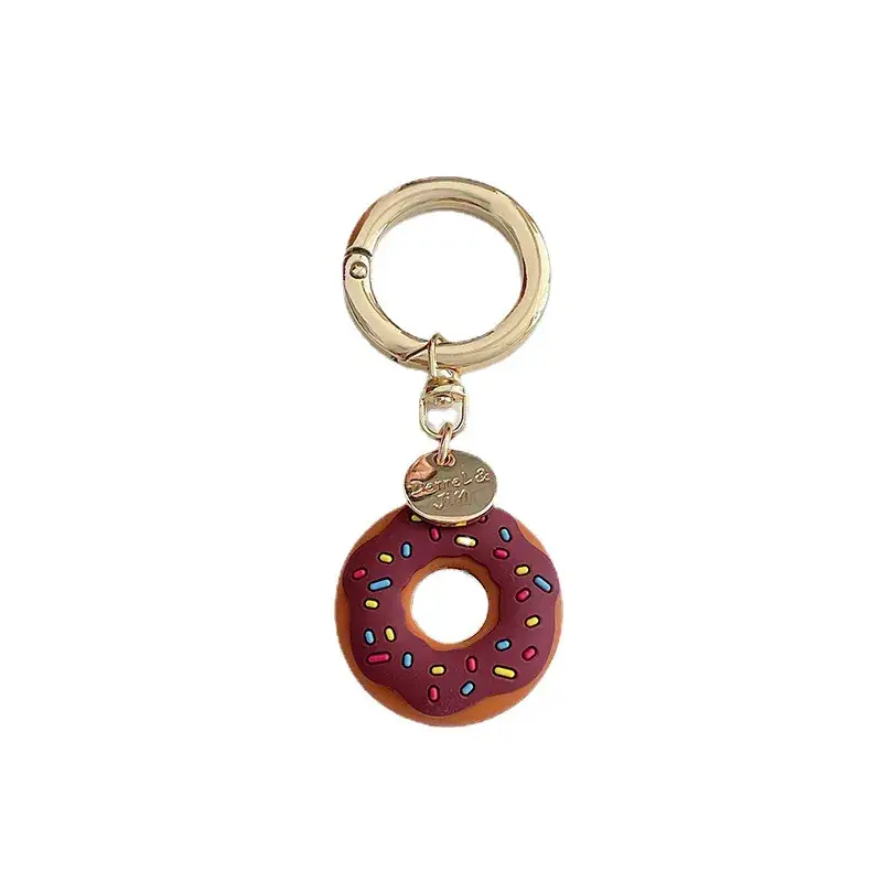 Donut Shape Anti-Lost Keychain with Silicone Cover - Image 9