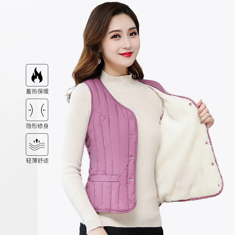 Women Cotton Vest Warm Winter Inner Outer Wear - Image 9