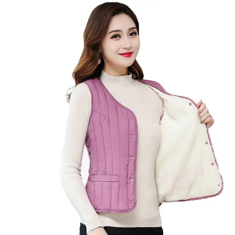 Women Cotton Vest Warm Winter Inner Outer Wear - Image 12