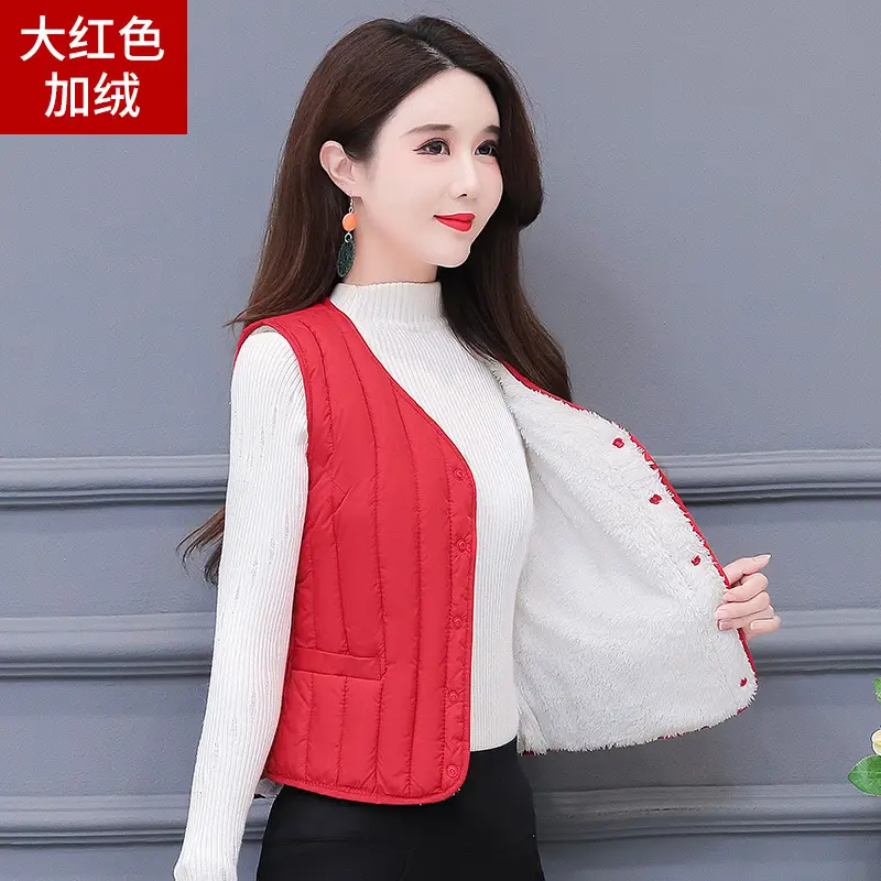 Women Cotton Vest Warm Winter Inner Outer Wear - Image 2