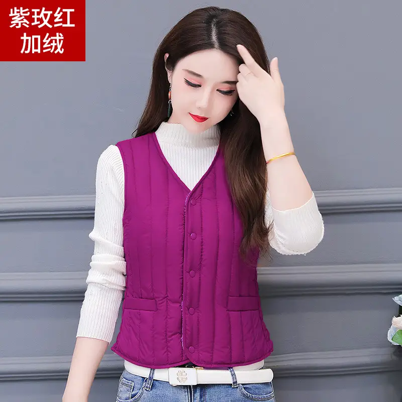 Women Cotton Vest Warm Winter Inner Outer Wear - Image 3