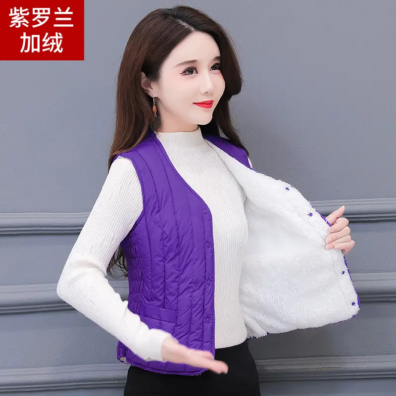 Women Cotton Vest Warm Winter Inner Outer Wear - Image 4