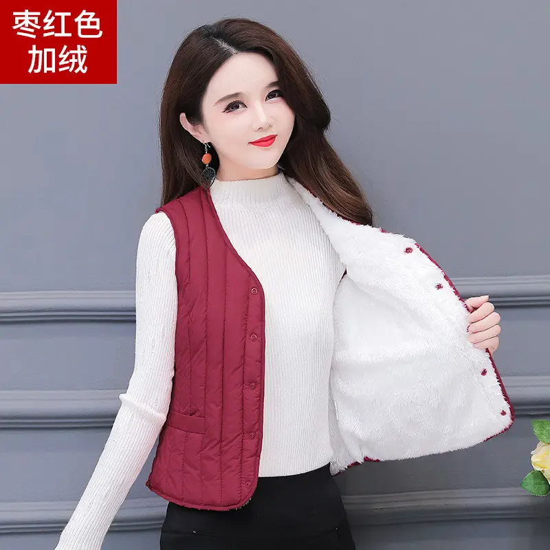 Women Cotton Vest Warm Winter Inner Outer Wear - Image 5