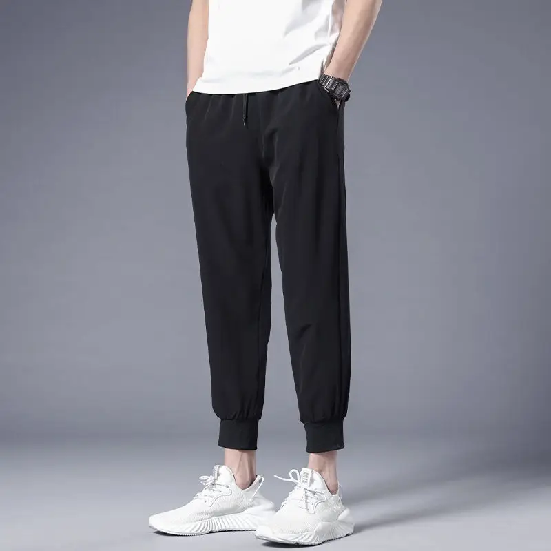 Bundled Foot Pants-Black