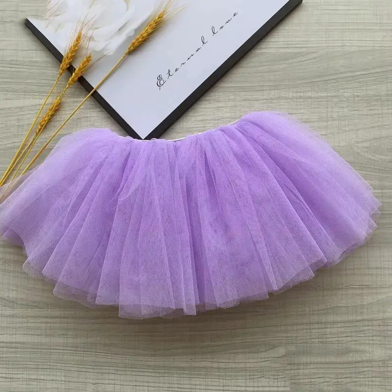 Girls' Tulle Skirts Purple Black Pink - Image 6