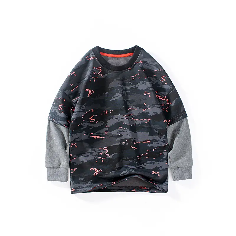 Kids Camouflage Long Sleeve Sweatshirt Medium Large - Image 6