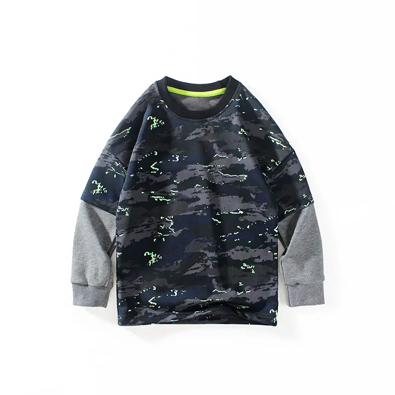 Kids Camouflage Long Sleeve Sweatshirt Medium Large - Image 7
