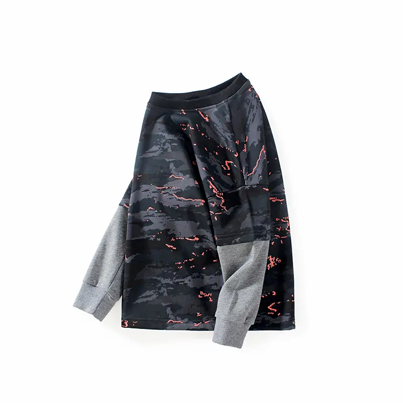 Kids Camouflage Long Sleeve Sweatshirt Medium Large - Image 2