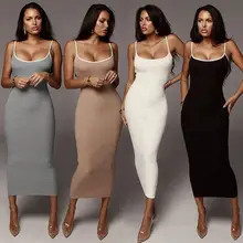 Printed Backless Long Skirt V Neck Strappy Dress — feature 10