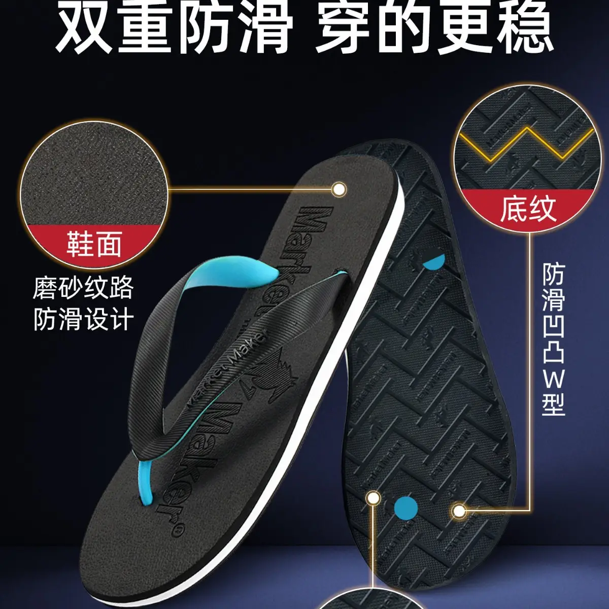 Men's EVA Soft EVA Flip Flops Summer Non-Slip
