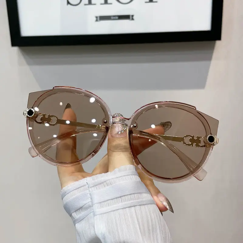 Internet-famous sunglasses women's street camera trendy disco beach sunglasses anti-ultraviolet summer personality fashion face small 6060 - Image 12