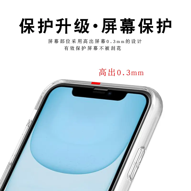 Transparent iPhone Case for 11 & 12 Pro Max Acrylic 2-in-1