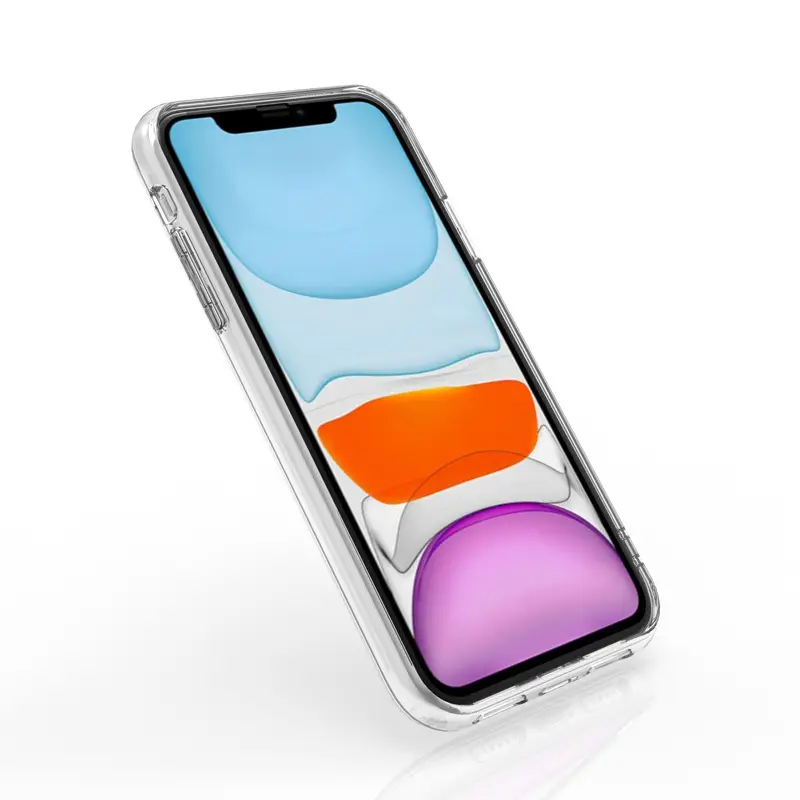 Transparent iPhone Case for 11 & 12 Pro Max Acrylic 2-in-1