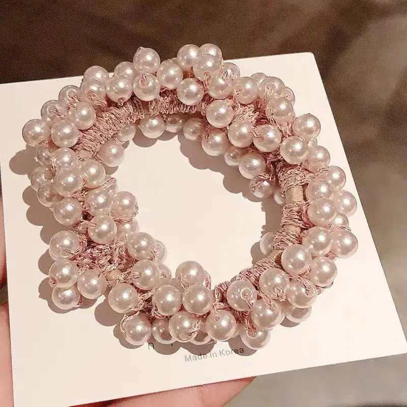 South Korea Pearl Hair Rope Bracelet for Women - Image 3