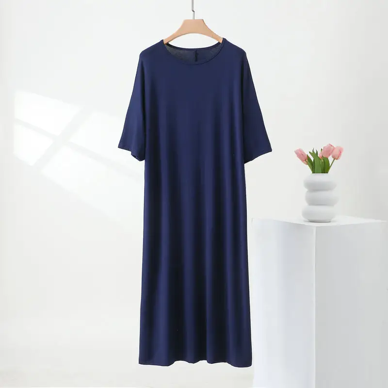 Women's Yellow A-Line Long Skirt Dress - Image 3