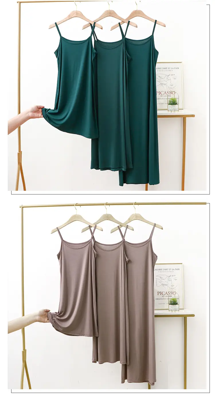 Women's Green Strapless Sleeveless Dress Large — feature 14
