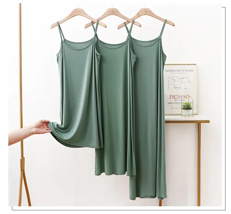 Women's Green Strapless Sleeveless Dress Large — feature 16