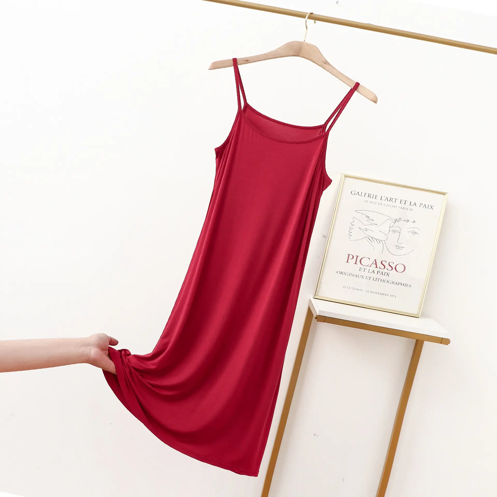 Women's Green Strapless Sleeveless Dress Large - Image 18