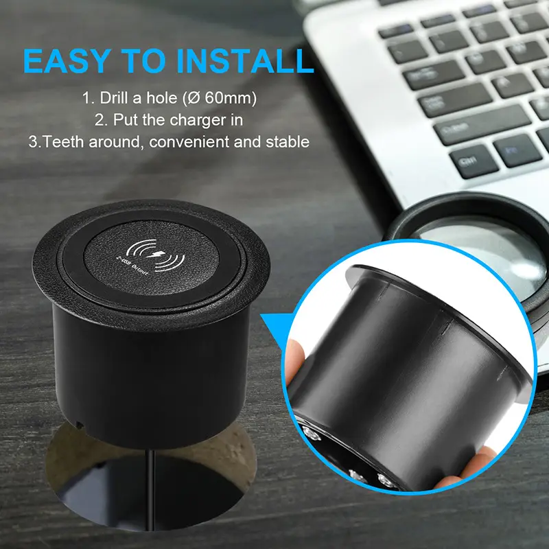 Three-in-One Wireless Charger for Smart Home Phone & USB Output - Image 4