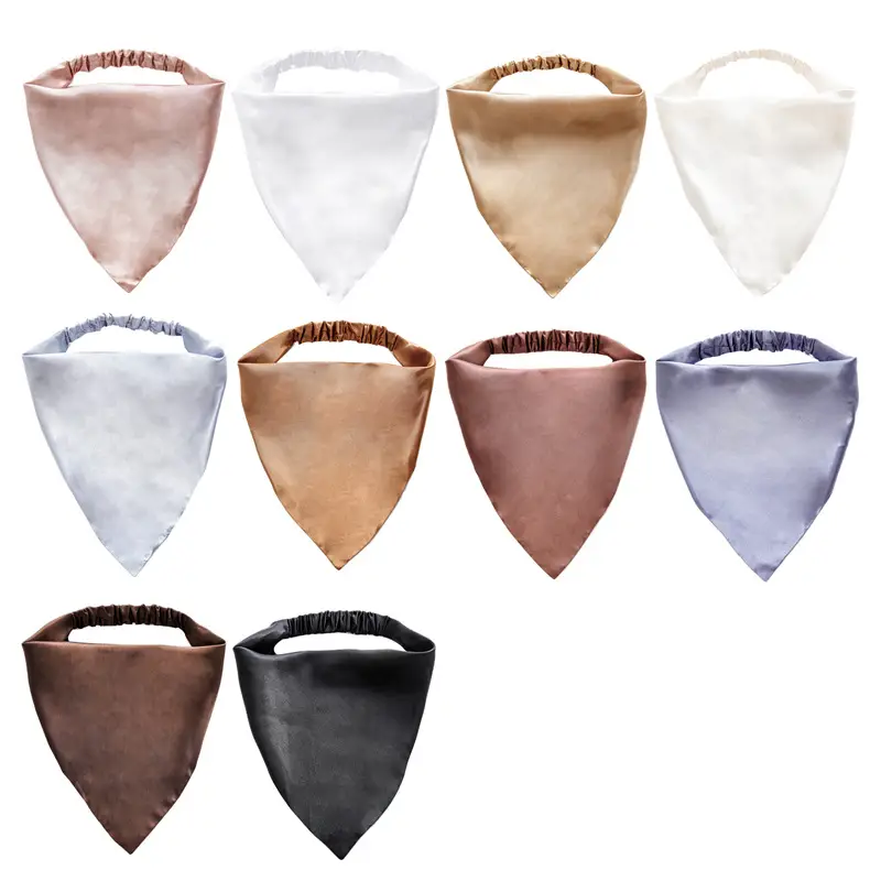 Purple Satin Triangle Hairband for Women