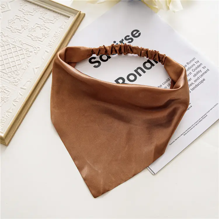 Purple Satin Triangle Hairband for Women