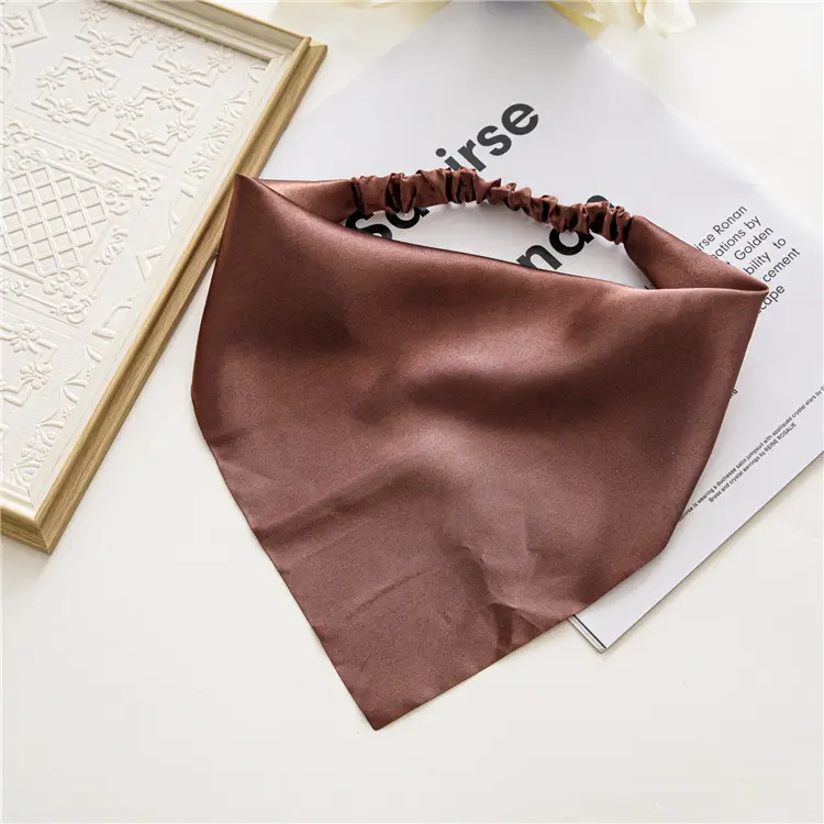 Purple Satin Triangle Hairband for Women