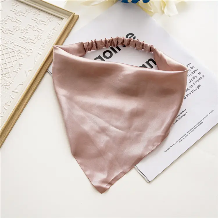 Purple Satin Triangle Hairband for Women