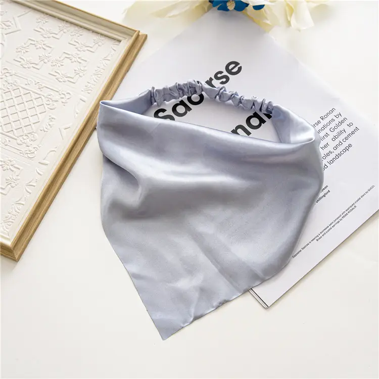 Purple Satin Triangle Hairband for Women