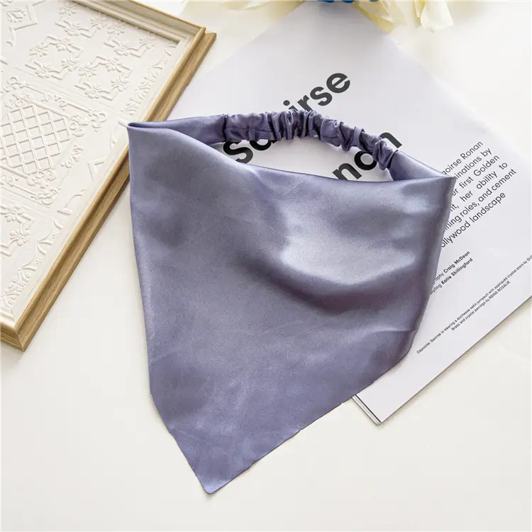 Purple Satin Triangle Hairband for Women