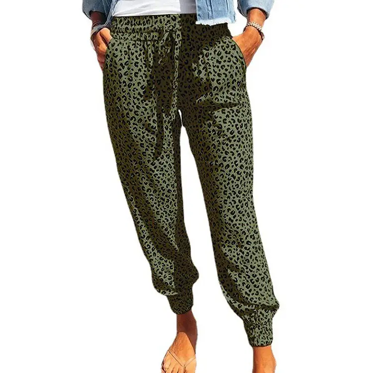 Women Leopard Print Leggings Pants 2025 Summer
