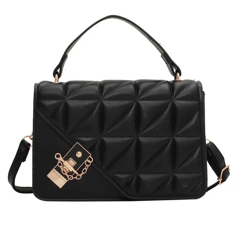 Women's Brown Quilted Shoulder Bag 2021 - Image 8