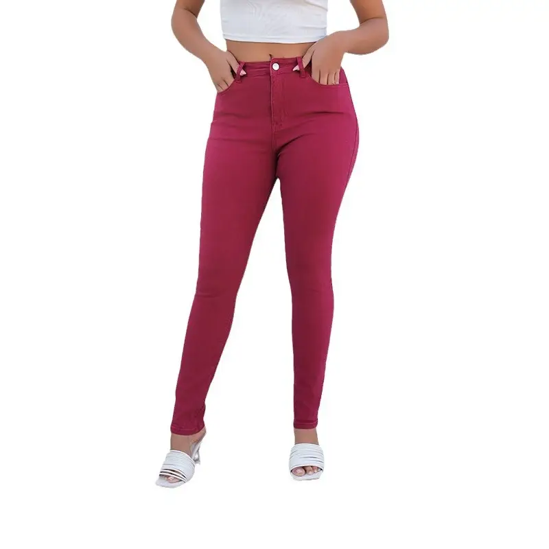 2022 Export High-Elastic Denim Jeans for Women