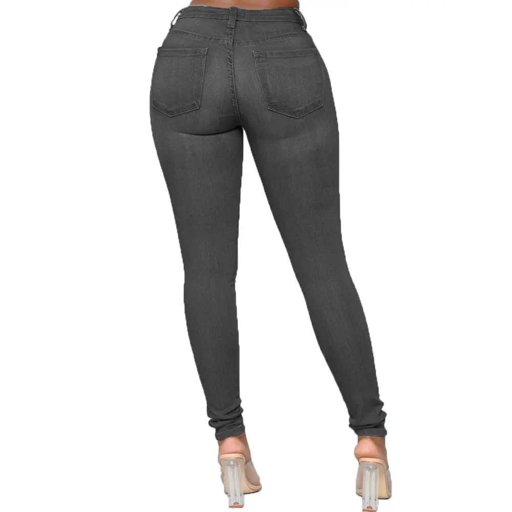 2022 Export High-Elastic Denim Jeans for Women — feature 3
