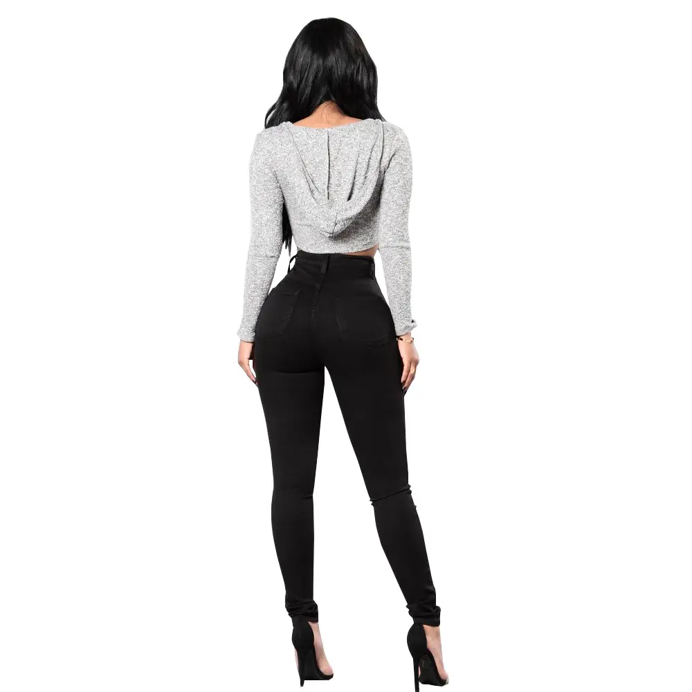 2022 Export High-Elastic Denim Jeans for Women — feature 4