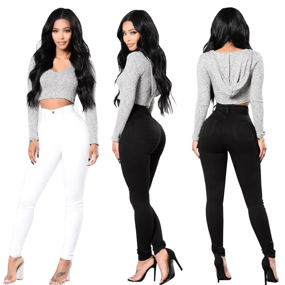 2022 Export High-Elastic Denim Jeans for Women — feature 6
