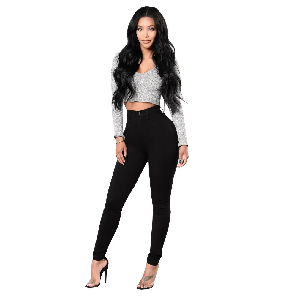 2022 Export High-Elastic Denim Jeans for Women