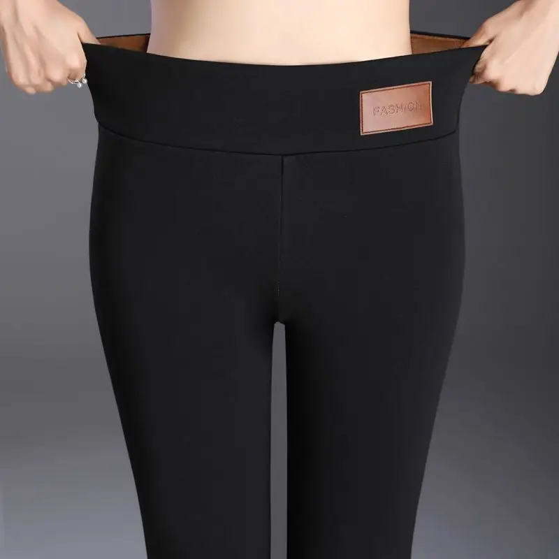 Fleece Lined Warm Leggings for Women Autumn Winter 2020