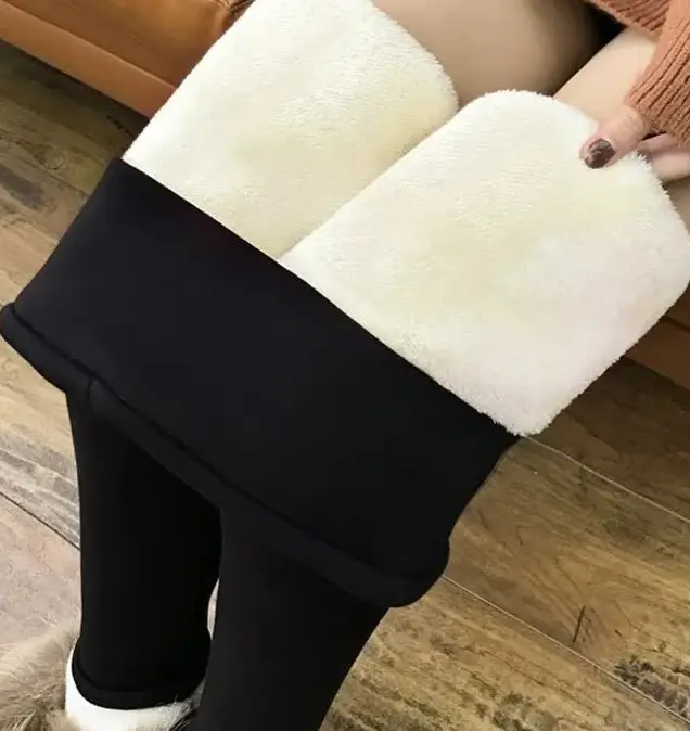 Fleece Lined Warm Leggings for Women Autumn Winter 2020