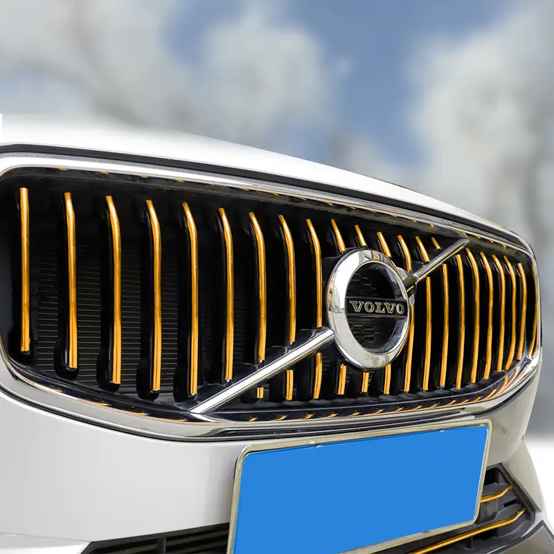 Car modification electroplated chrome-plated bright strip middle mesh decoration wheel hub anti-scratch trim strip body bright strip decoration strip - Image 2