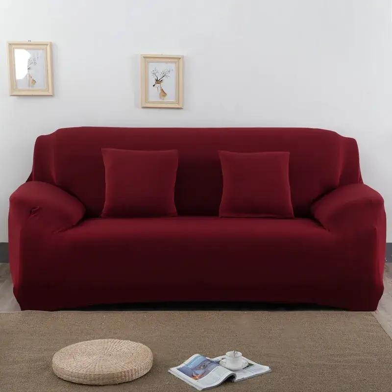 Elastic Sofa Cover Red Single Double Three Four Size - Image 2