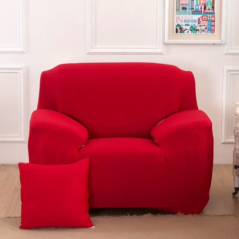 Elastic Sofa Cover Red Single Double Three Four Size - Image 7