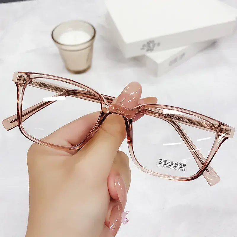 Women Anti-Blue Light Glasses Transparent Frame High Sensitivity - Image 3