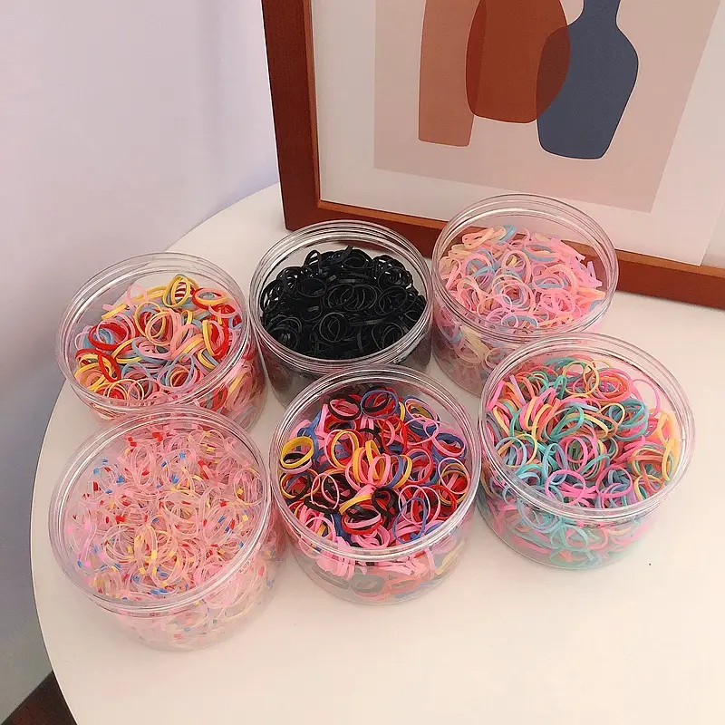 Disposable Rubber Band for Kids Hair Ties Bands