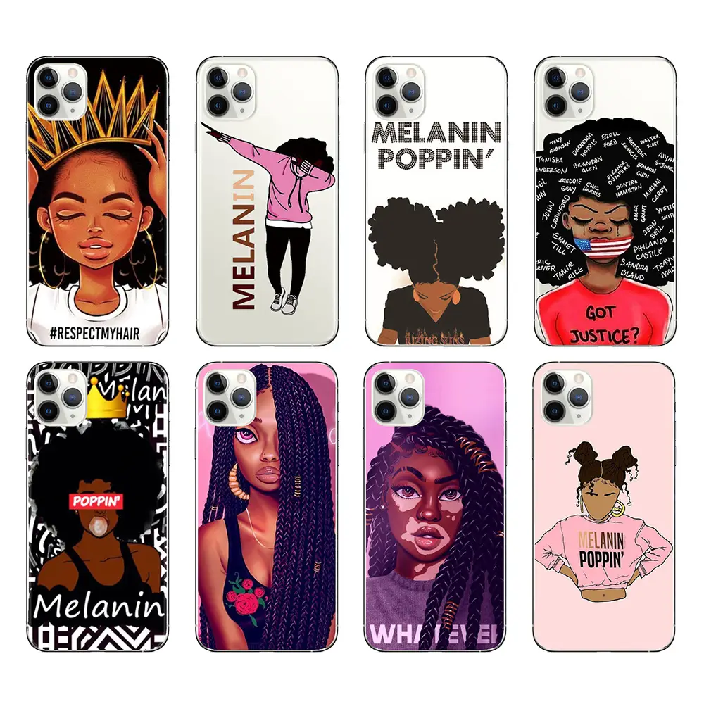 African Girl Mobile Phone Case 14Promax Anti-Fingerprint Soft Shell - Image 17
