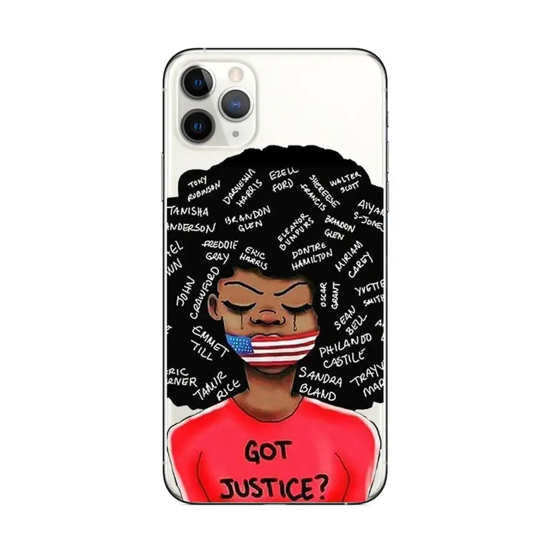 African Girl Mobile Phone Case 14Promax Anti-Fingerprint Soft Shell - Image 4