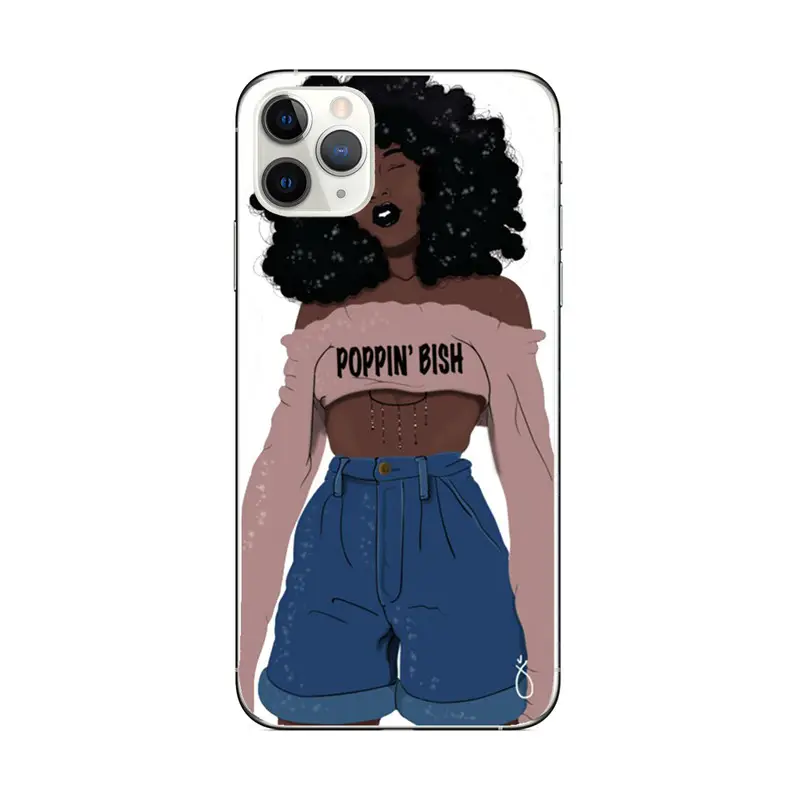African Girl Mobile Phone Case 14Promax Anti-Fingerprint Soft Shell - Image 9