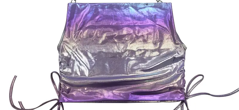 2023 Women's Silver Holographic Sleeveless Top — feature 22