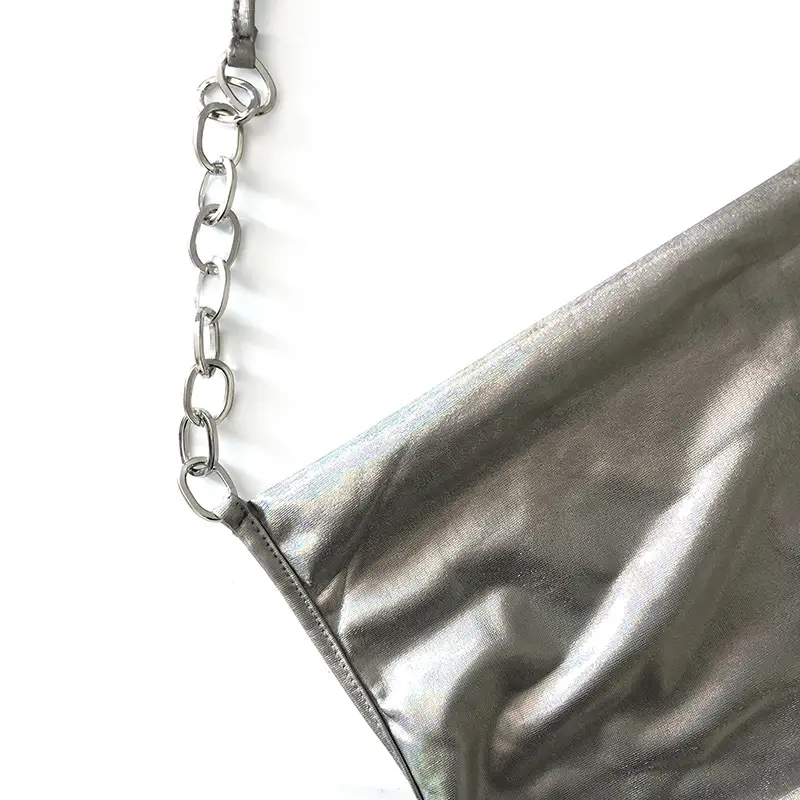 2023 Women's Silver Holographic Sleeveless Top — feature 26
